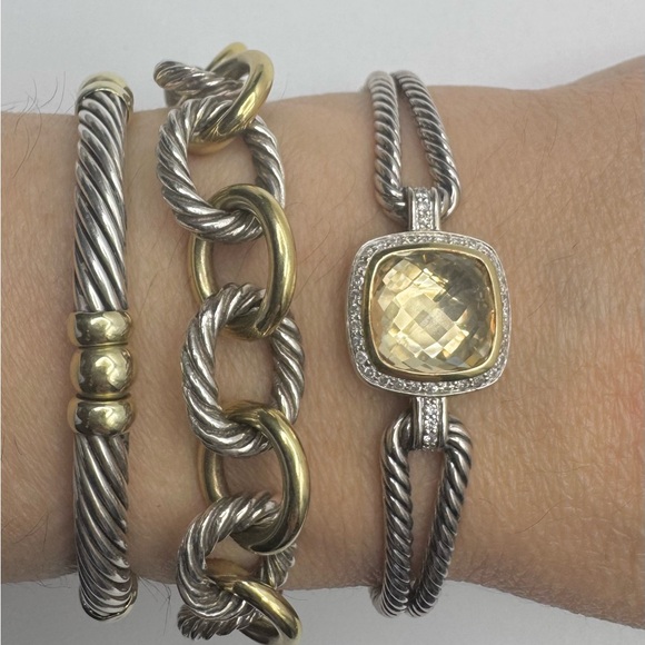 David yurman Albion 11mm Champagne Citrine Diamond Bracelet With 18k Gold - Picture 5 of 7